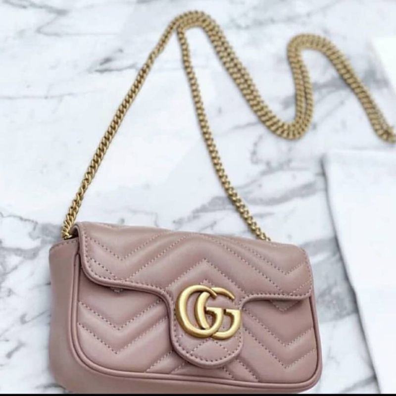 TAS WANITA - TAS Gucci GG Marmont mini sling & belt bag