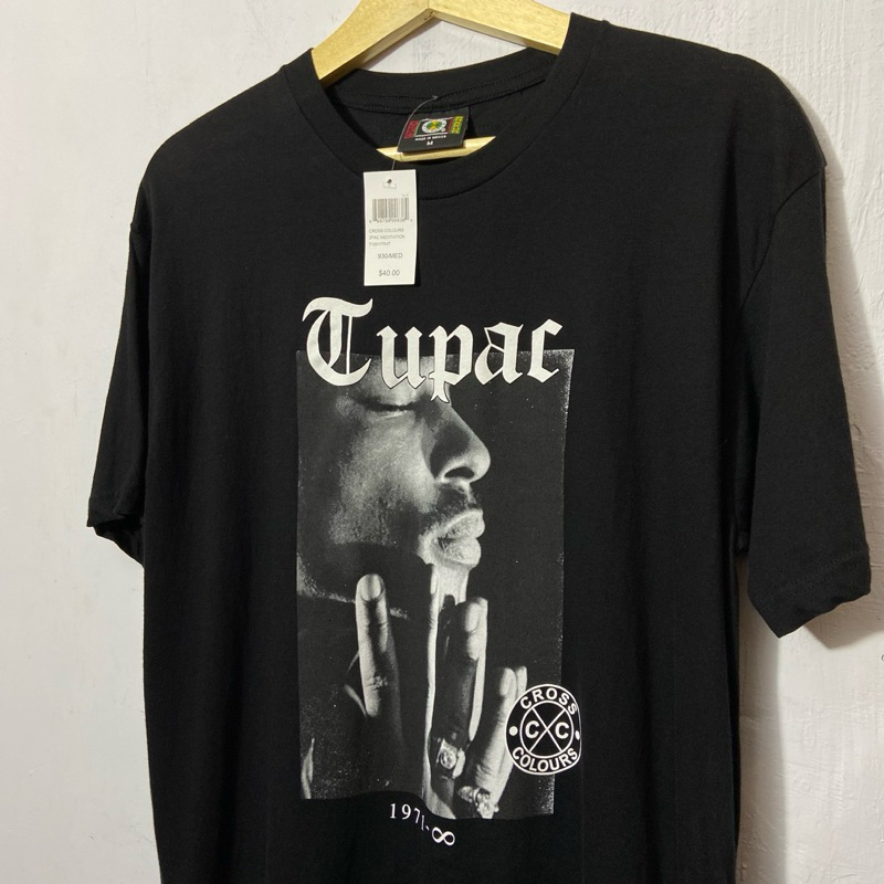 Cross Colours 2Pac Meditation Tshirt Black (BNWT)