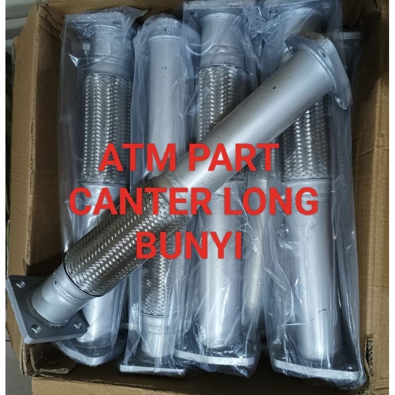 FLEKSIBEL KNALPOT TYPE PANJANG MITSUBISHI CANTER PS 125 TURBO PS110 NEW PS 120 NEW PS136 HDX HDL CAN