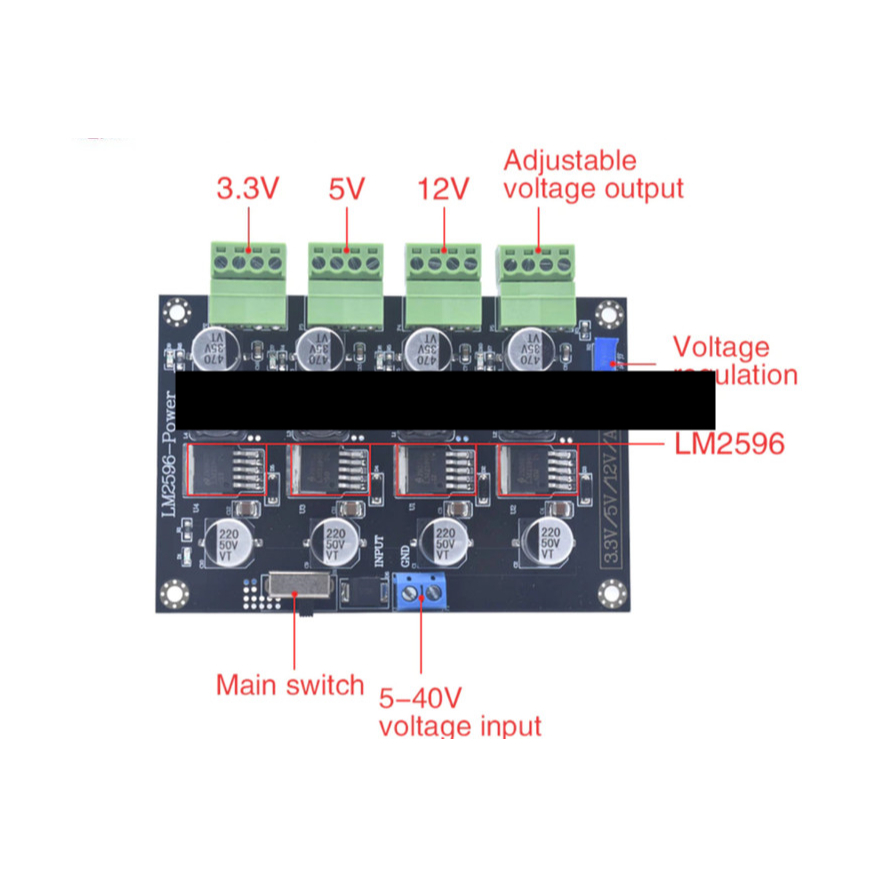 Modul Multi Power Supply Regulator DC Converter LM2596