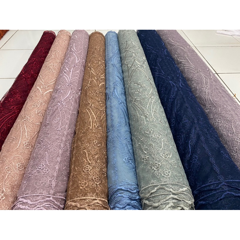 TERBARU Tile/Brokat Buat Dress,Kebaya,Outer Premium High Quality