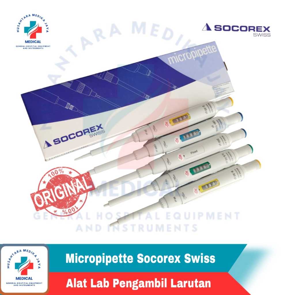 Micropipette Socorex Original Banyak Ukuran