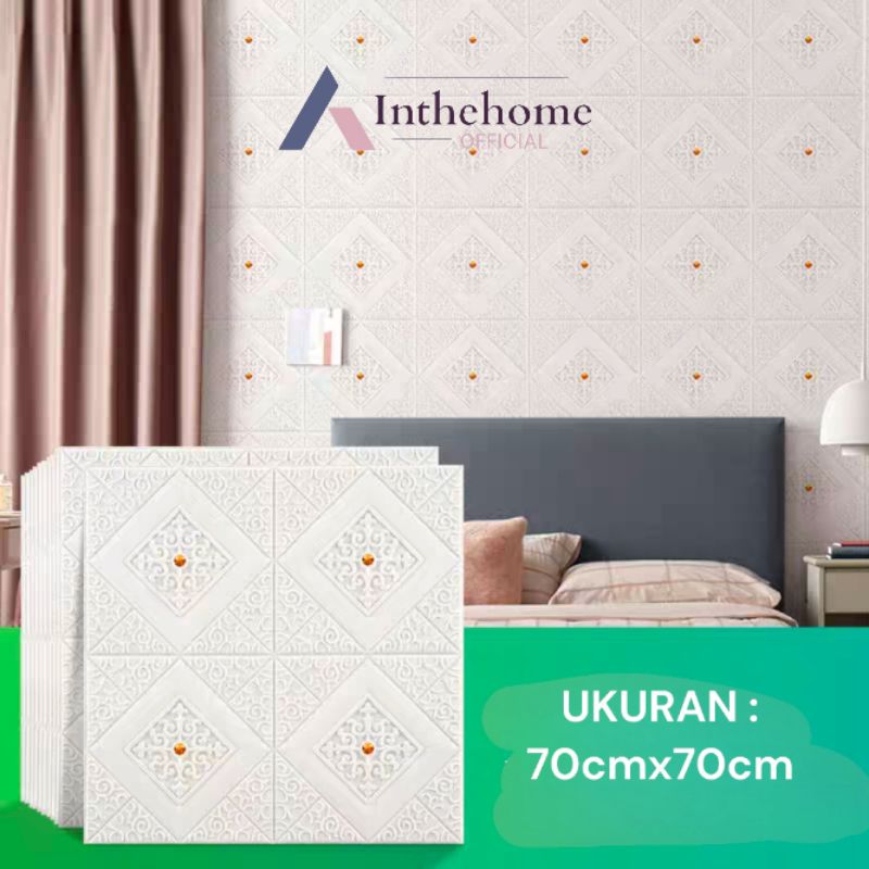 Wallpaper 3D FOAM / Wallpaper Dinding 3D Motif Foam Batik Pernak Pernik More High Quality / Wallfoam