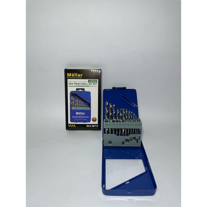 mata bor besi set 13pcs mollar/mata bor kayu set mollar/mata bor besi/mata bor besi dan kayu sst 13p