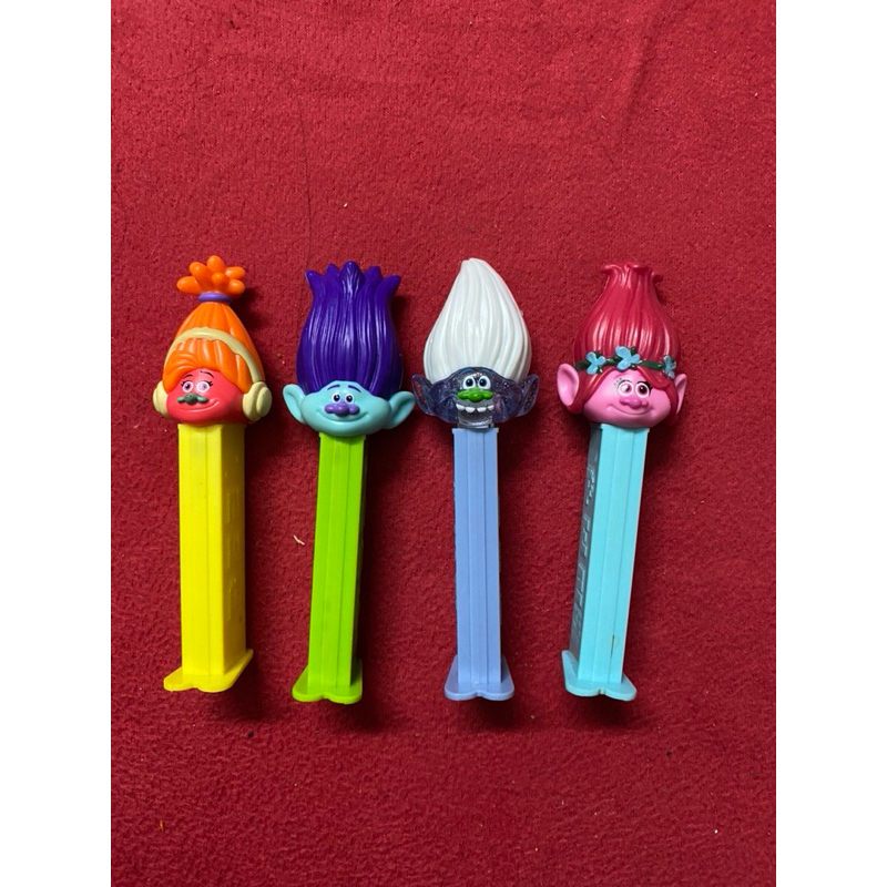 Pez Candy Dispenser Trolls (4 pieces)