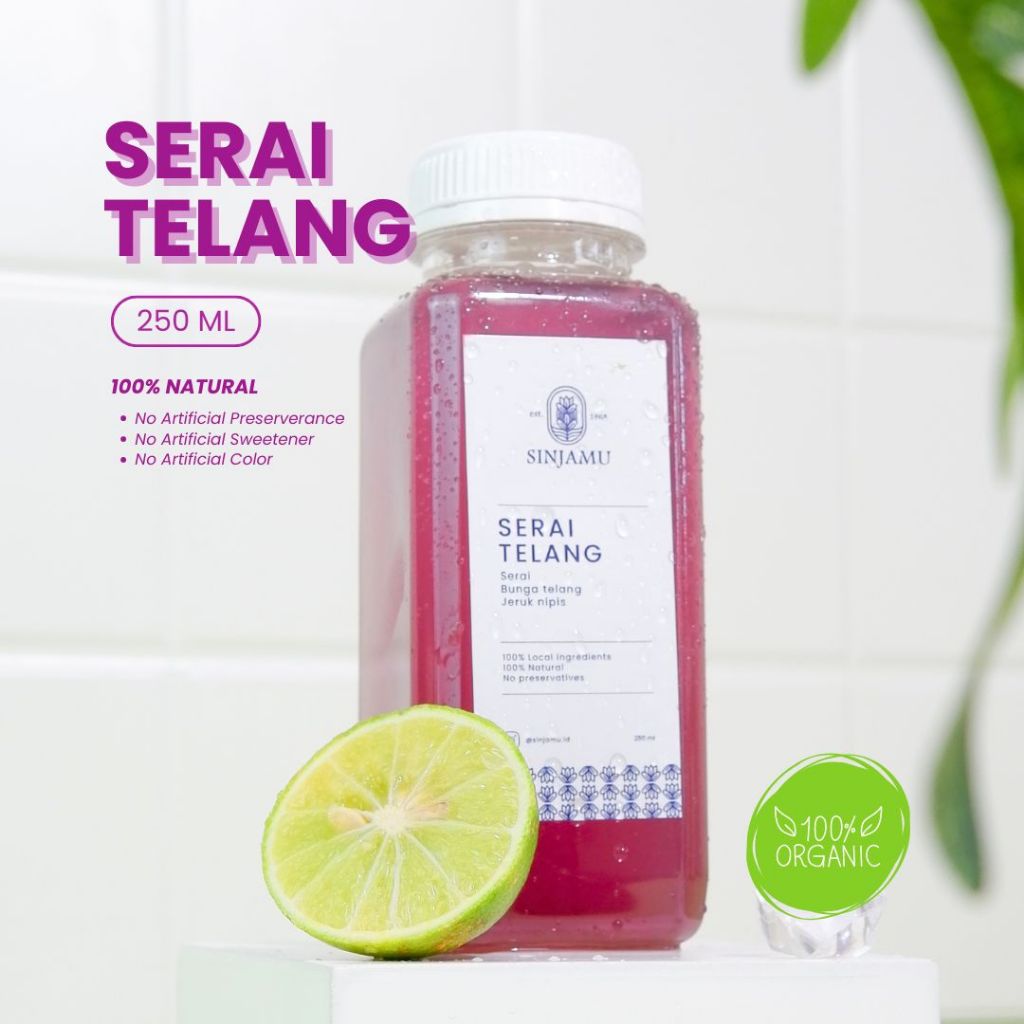 

Serai Telang Sinjamu - Jamu - Minuman Herbal Tradisional 250ML