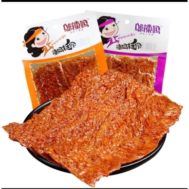 

HALAL WULAMA LATIAO STEAK GARLIC SPICY 100G CEMILAN CHINA SIAP SAJI SPICY