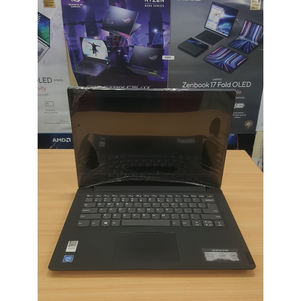 LENOVO IDEAPAD S145 INTEL N4205U RAM 4GB SSD 128GB ( SECOND )-BLACK