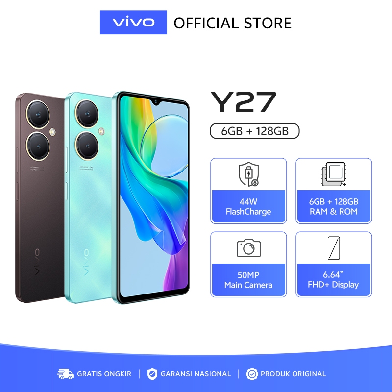 [NEW LAUNCH] vivo Y27 (6/128) - 50MP Camera, 44W FlashCharge+5000mAH, Dynamic Design