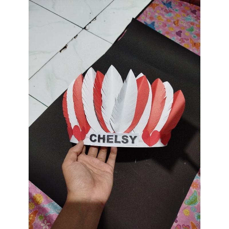 mahkota kertas anak / dewasa / topi mpls/ topi agustusan