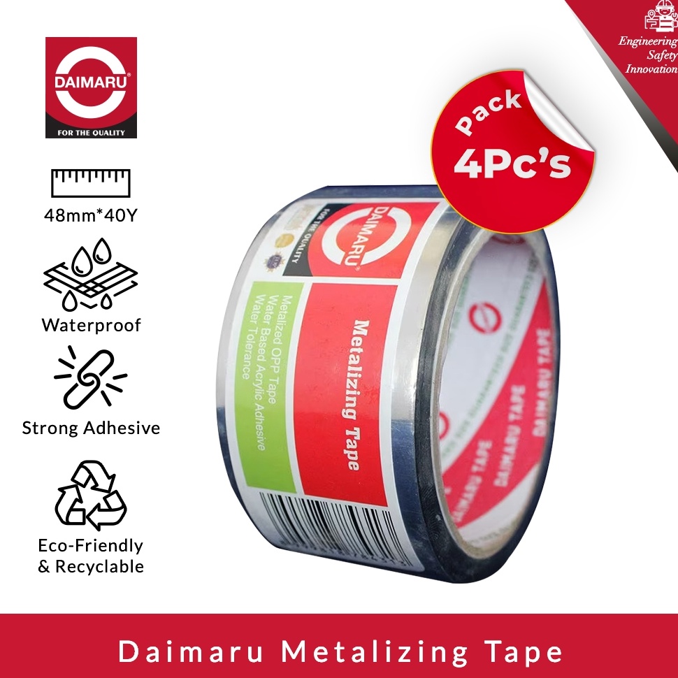 

KODE Y68F Daimaru Metalizing Tape 48mm x 4 Yard Paket 4Pcs