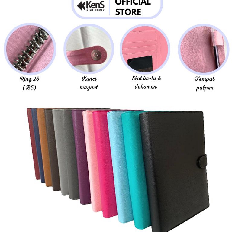 

KODE Y46I Binder Polos Ekslusif B5 Ring 26 Agenda B5 Polos Ring 26 Binder Organizer B5 Berkualitas dan terlaris