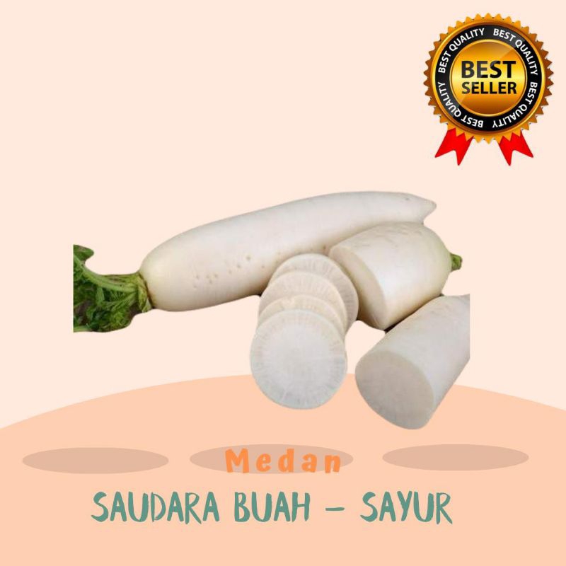 

LOBAK PUTIH 1KG [READY SETIAP HARI BERAPAPUN BANYAKNYA]