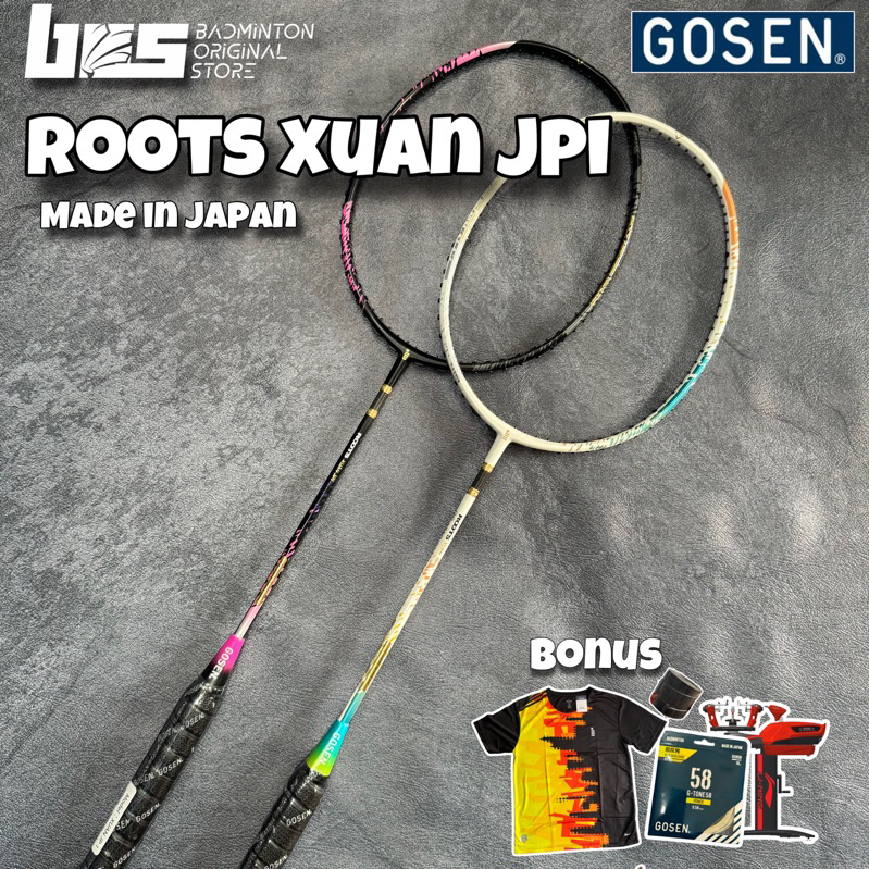 RAKET BADMINTON BULUTANGKIS GOSEN ORIGINAL ROOTS XUAN JP1 made in japan 30 lbs