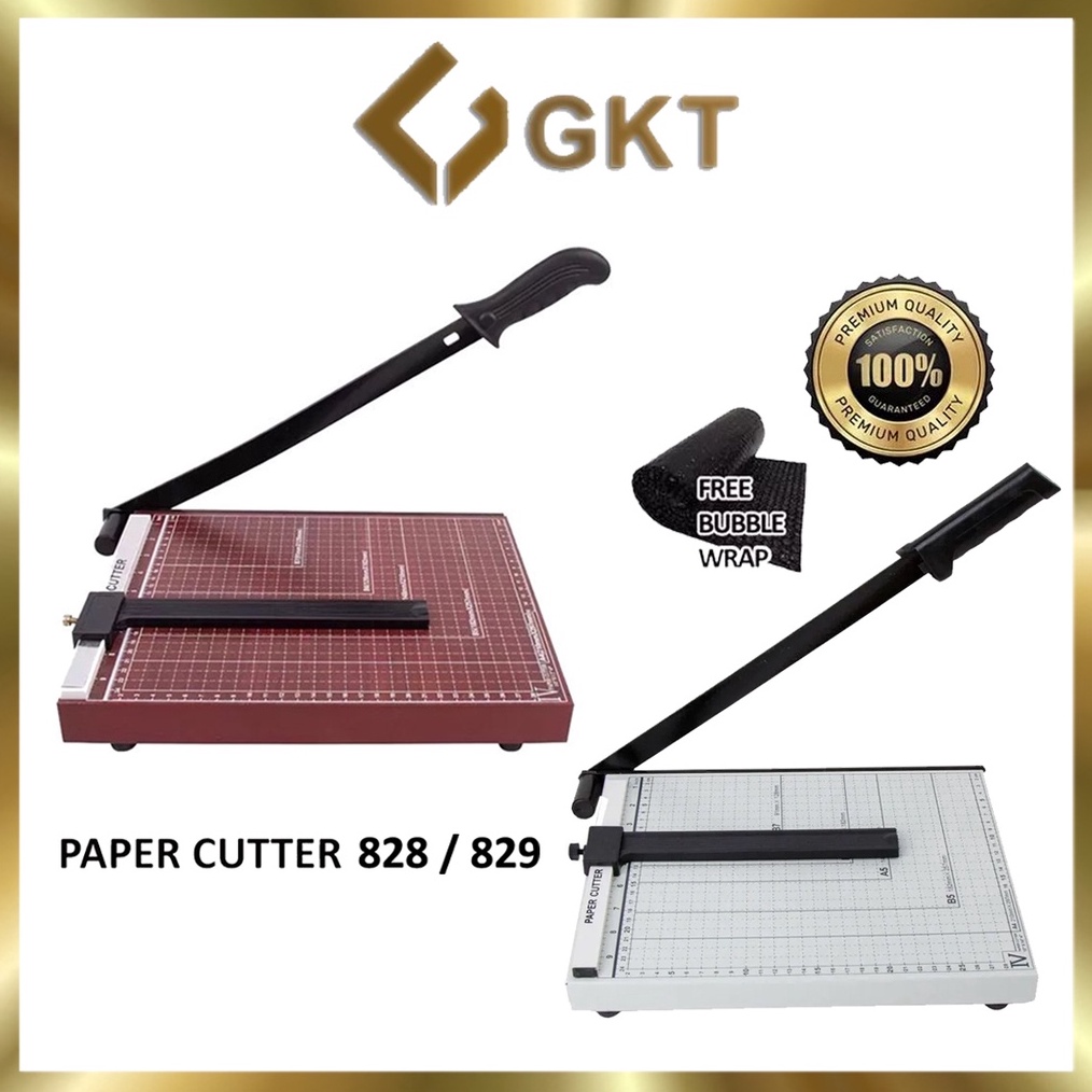 

KODE U36I Paper Cutter B4 A4 A4 A5 BesiKayu Alat PotongMesin Pemotong Kertas HVS Sticker Dos PVC ID Card Yellow Board Art Paper Vinyl Bontax Camel Kertas Foto A4 Silky Glossy Photo