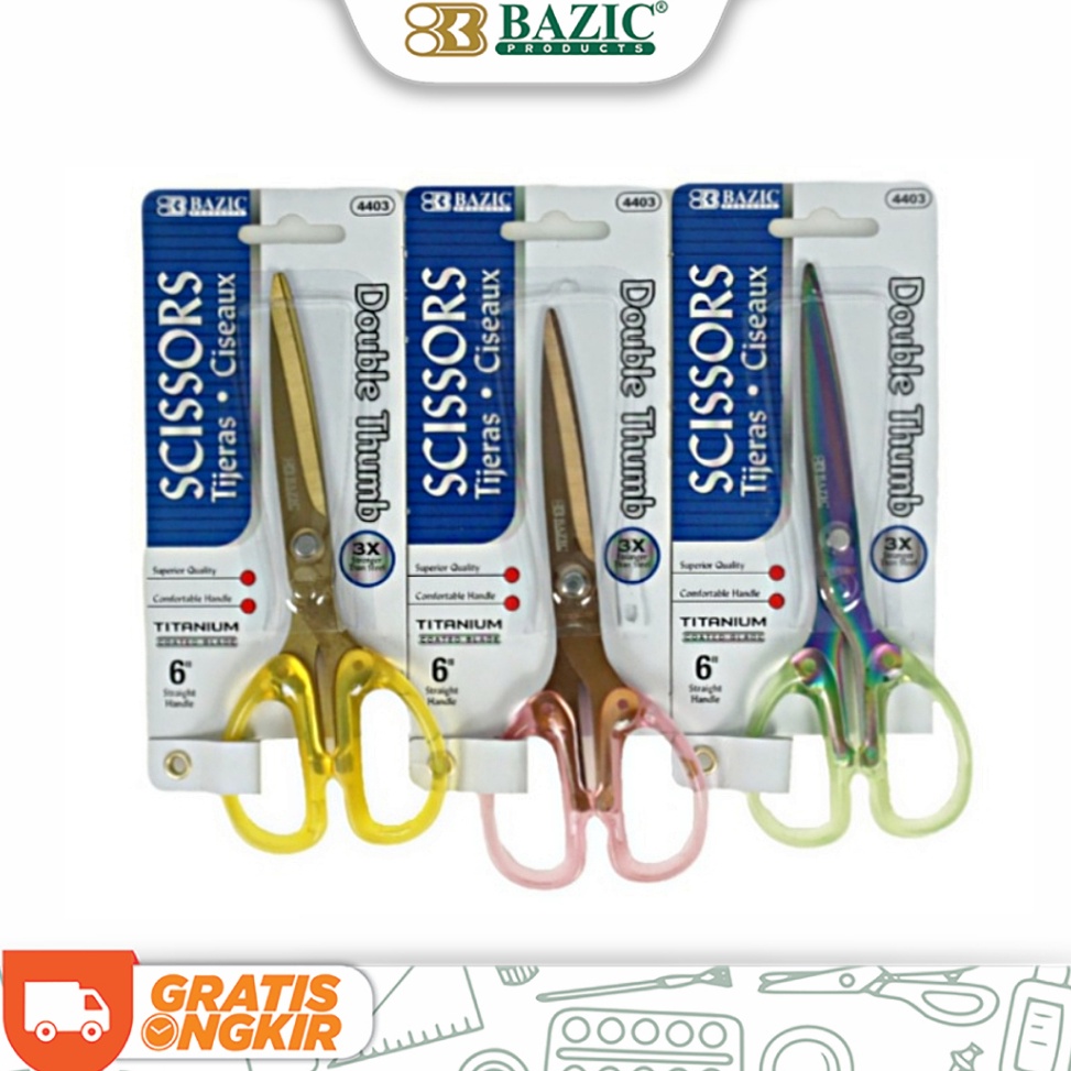 

KODE X86U Bazic Titanium Scissors Double Thumb 6 Gunting