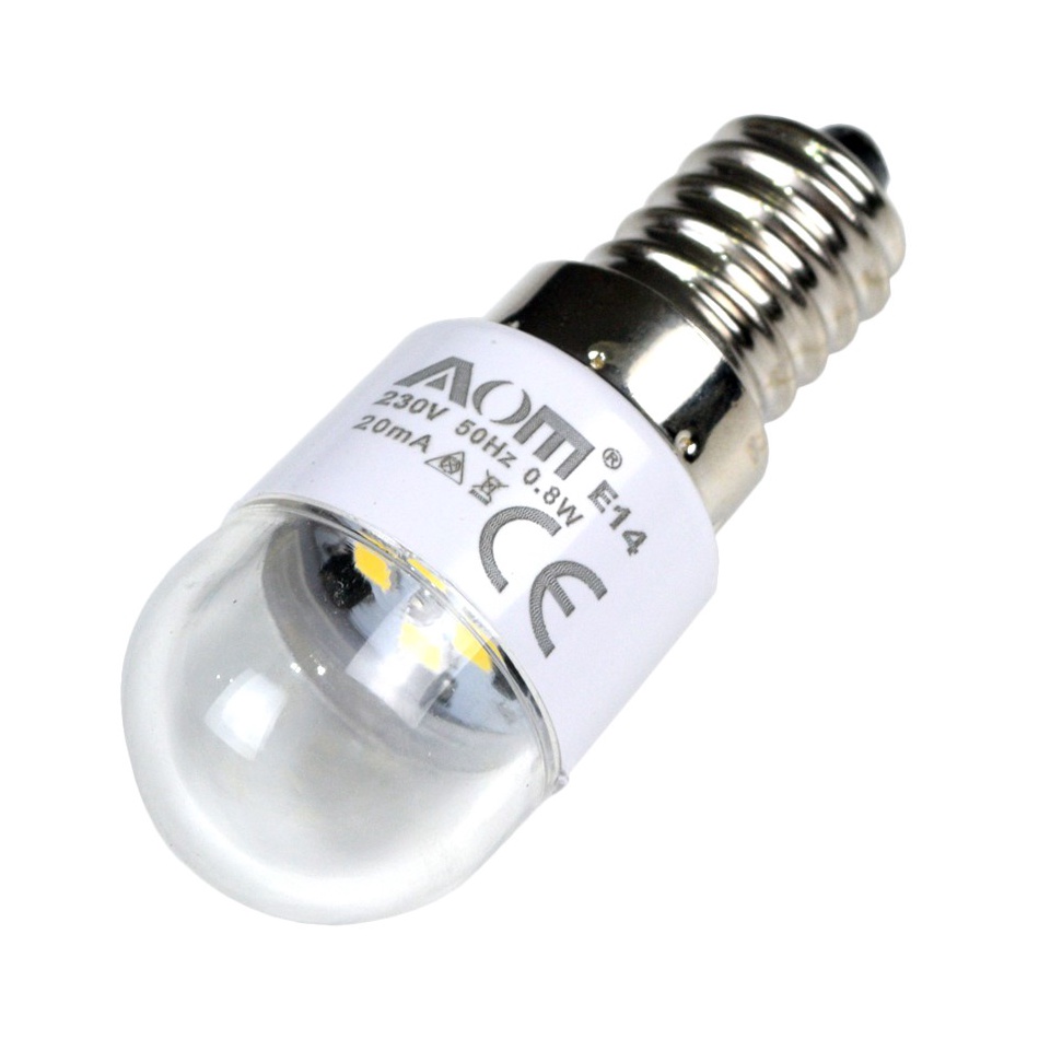 KODE O14W Bohlam Lampu LED Putih Ulir untuk Mesin Jahit Portable Model E14