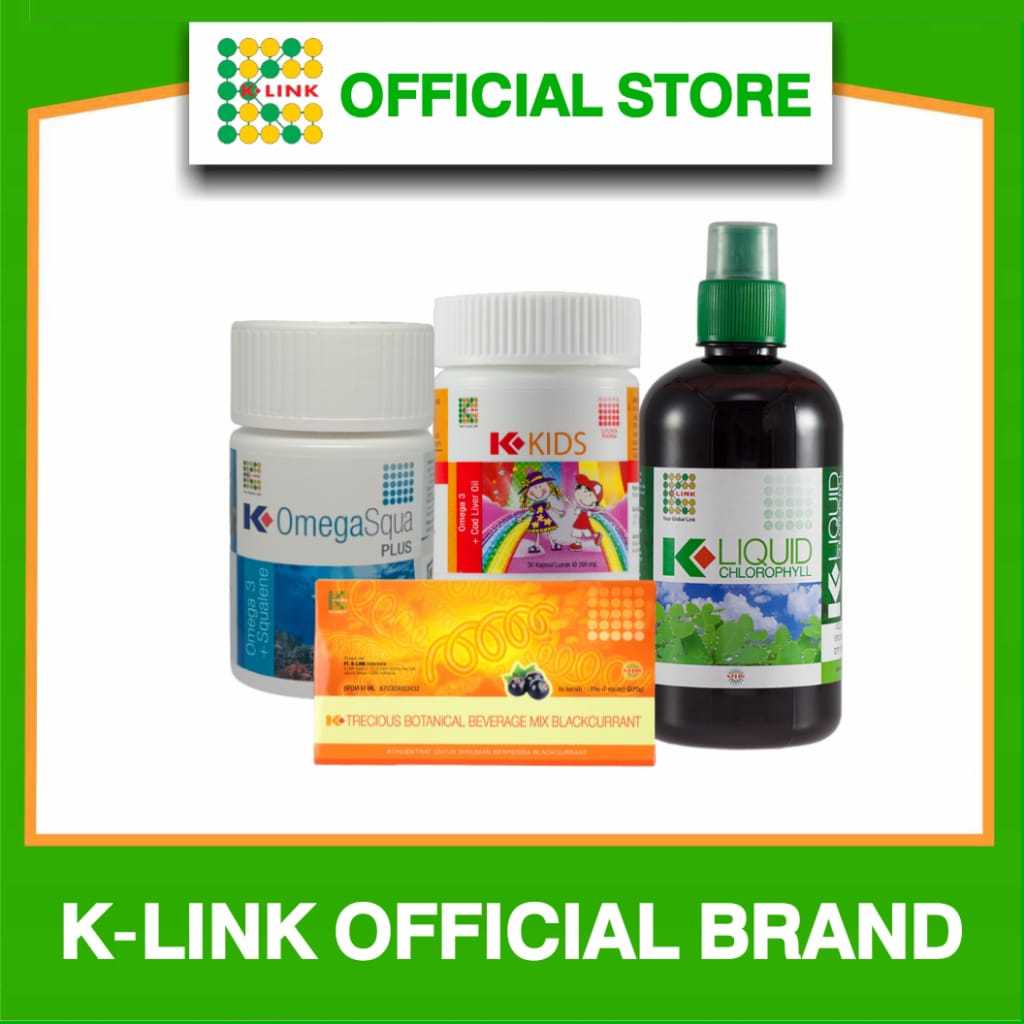 .Kliquid Chlorophyl Original.klorofil k link original asli.Spirulina K link Original 100%.Omegasqua 