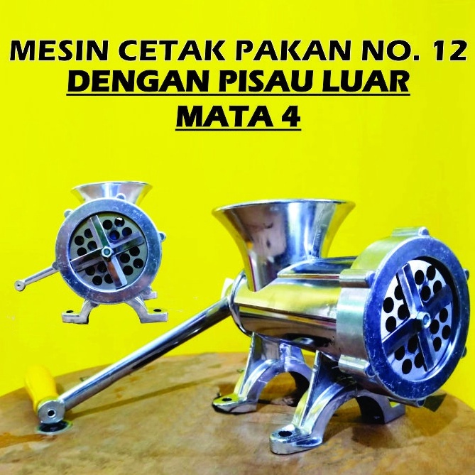 KODE T1F Mesin Cetak Pelet No12 Pisau Luar Mata 4 Mesin Pelet Ayam Ikan Burung Manual Gilingan Dagin