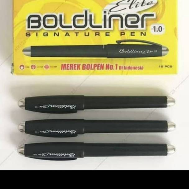 

KODE D16C Pulpen standar boldliner blackbiru 1mm 1pack