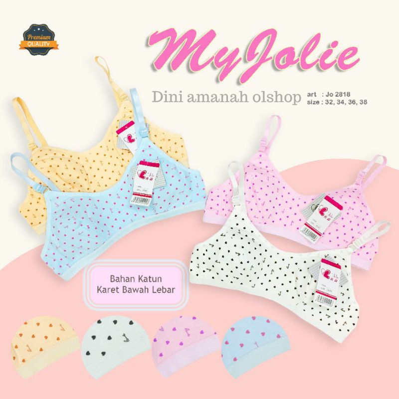Bra remaja My Jolie katun size 32 34 36 38