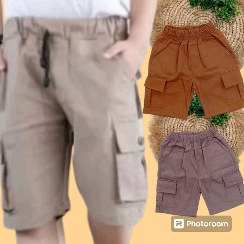 celana pendek cargo anak laki2
