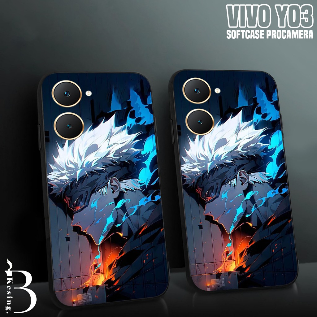 Case VIVO Y03 - Casing VIVO Y03 Motif Gojo Satoru - Silikon Hp VIVO Y03 - Kesing Hp VIVO Y03 - Softc