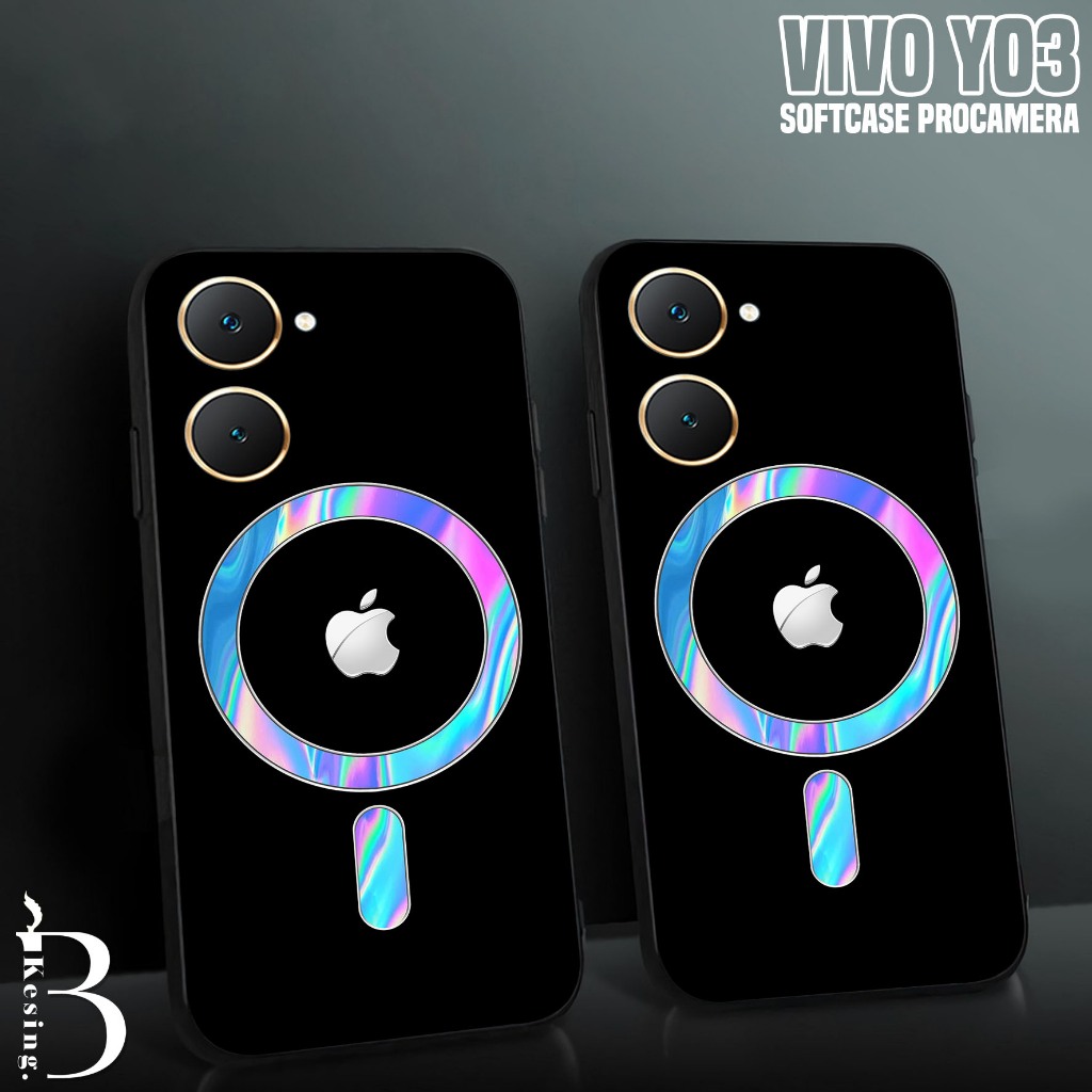 Case VIVO Y03 - Casing VIVO Y03 Motif Logo Magsafe - Silikon Hp VIVO Y03 - Kesing Hp VIVO Y03 - Soft