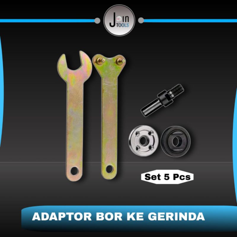 adaptor mesin bor ke mesin gerinda | Konektor arbor | converter bor ke gerinda