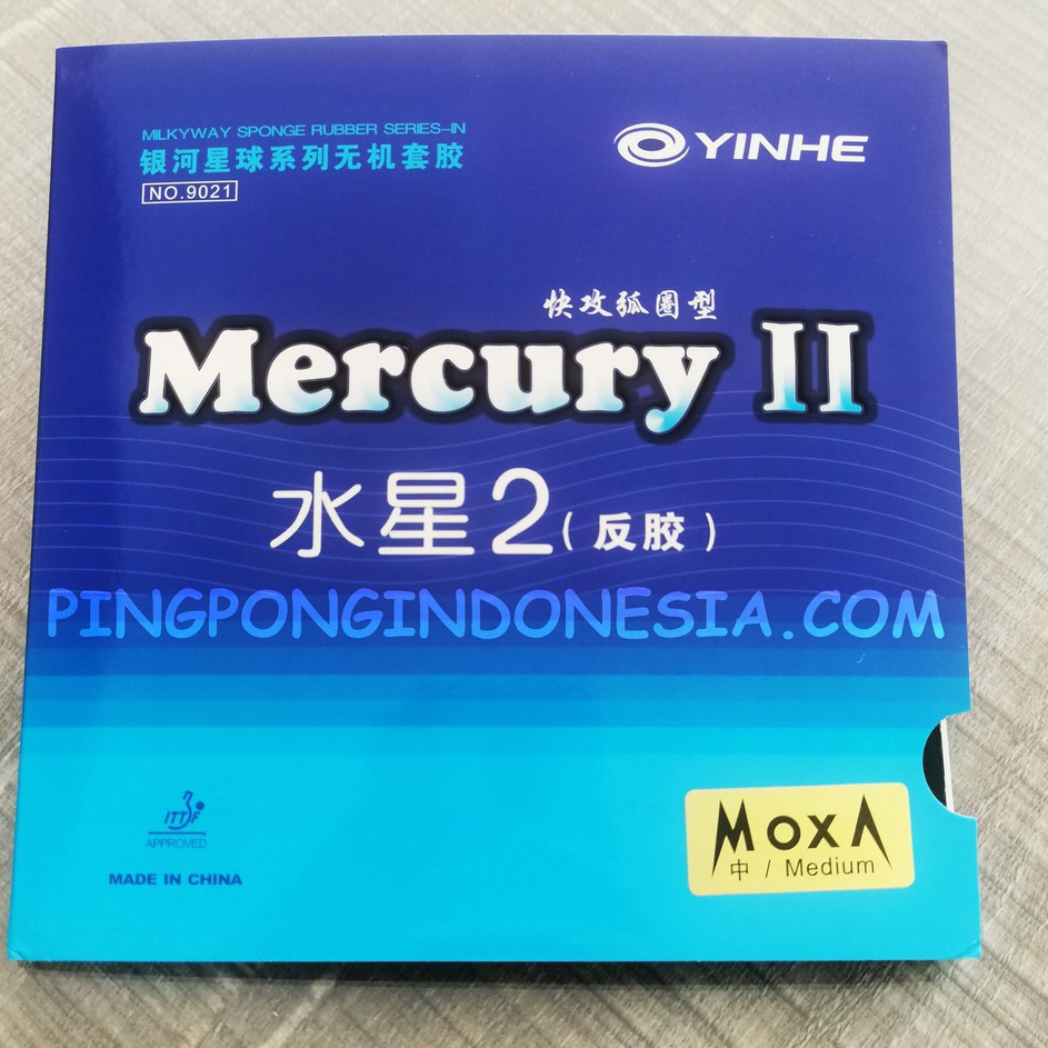 Garansi Terbaik Yinhe Mercury II  RubberKaret Pingpong Tenis Meja Bat Bet