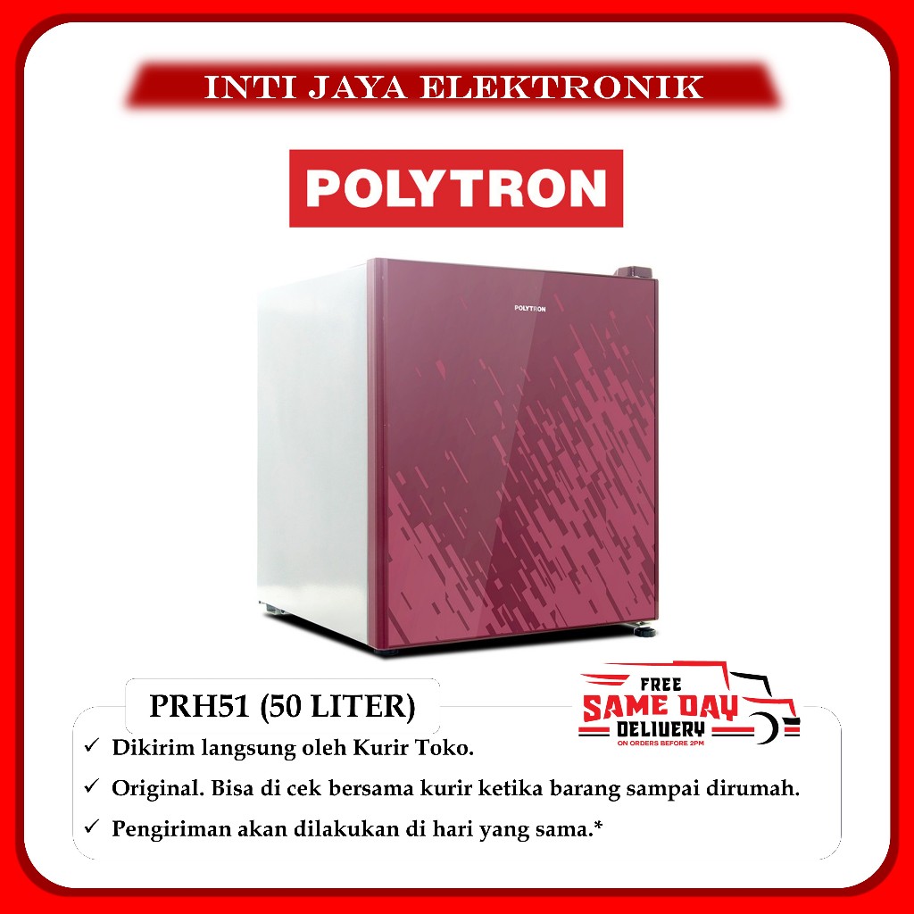 KULKAS POLYTRON PRH51 POLYTRON 50 LITER KULKAS MINI PRH 51 PORTABLE KULKAS