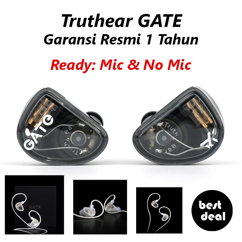 Truthear GATE Dynamic Driver In Ear Monitor Earphone IEM with Mic / No Mic (New Hola Ver. II / spt M