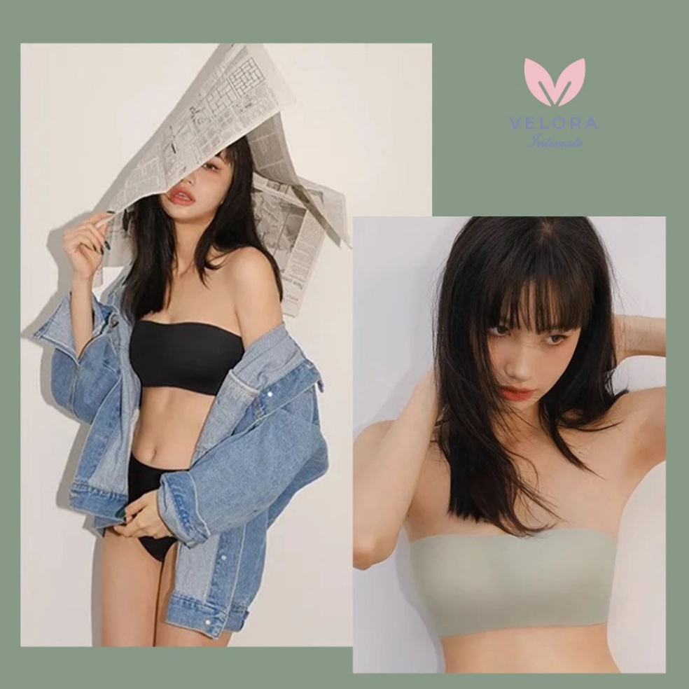 Koleksi Terbaru Velora  Bra Seamless Strapless  Bra Tanpa Kawat  Tali  Bra Kemben  Bra  Bra Anti Sli