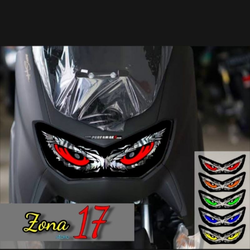 sticker lampu untuk ALL new NMAX | stiker variasi lampu new NMAX | cutting stiker sticker lampu NMAX