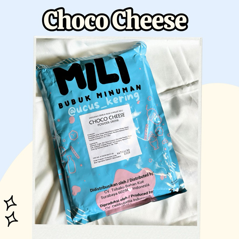 

BUBUK MILI CHOCO CHEESE KEMASAN 1 KG/POWDER DRINK
