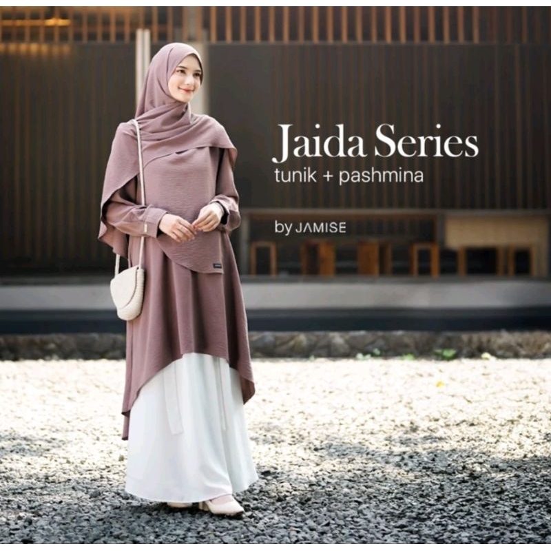 Jamise | Jaida Tunic Series - Tunic dan pashmina | Jamise Syari - Faezia Official Shop | Tunik rok p