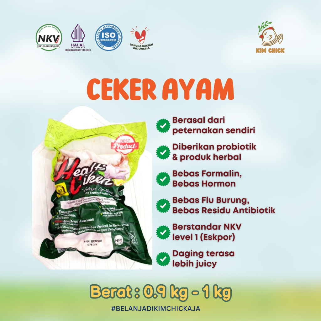 

Healti Ciken - Ceker Ayam | 0.9 - 1 kg