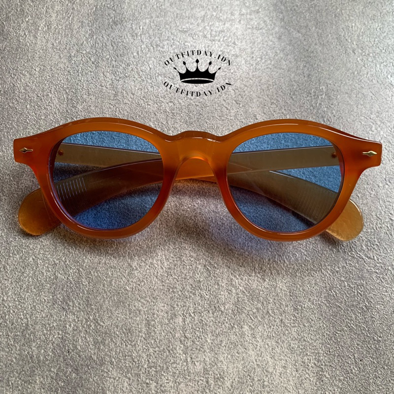 Kacamata Bretton Orange/Engsel Besi Free Box Kacamata