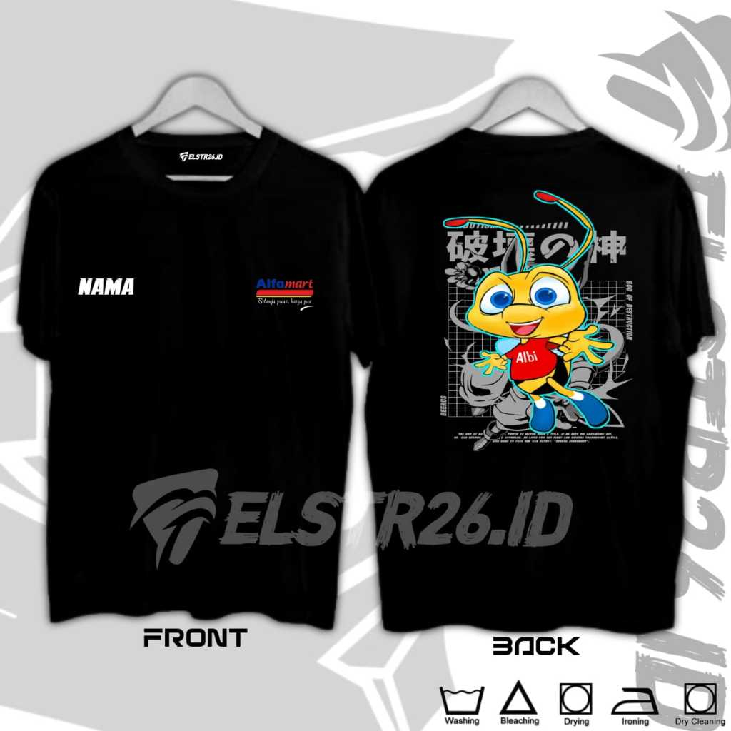 KAOS ALFAMART TERBARU LENGAN PANJANG&PENDEK GRATIS TAMBAH NAMA,LOGO,FOTO DLL