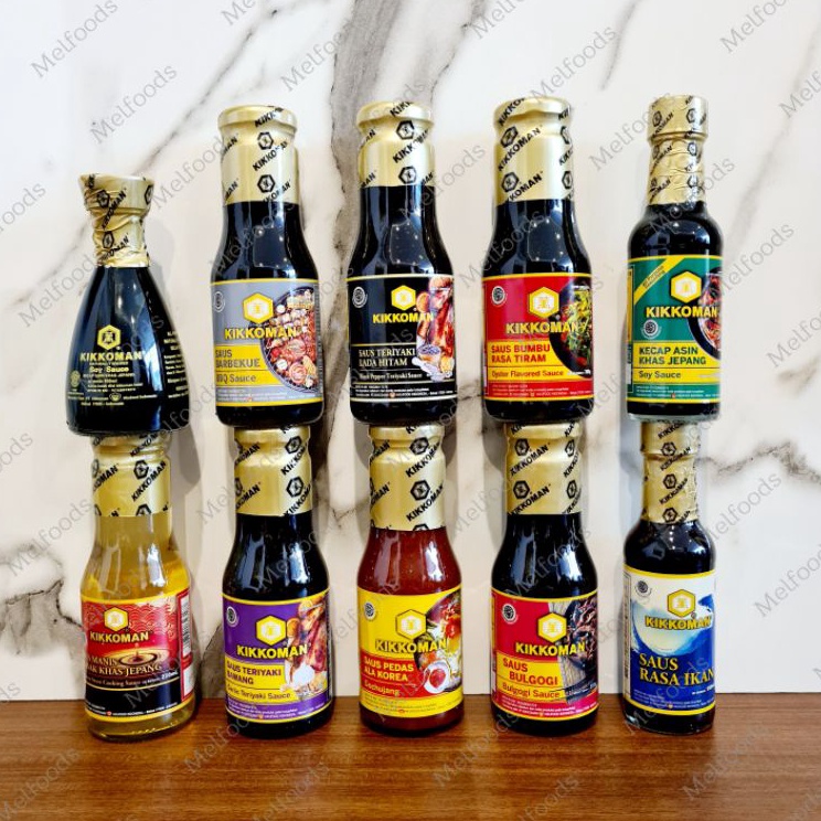 

PRODUK LNQO SAUS KIKKOMAN ALL VARIANT 3 Gr SOY GOCHUJANG BULGOGI GARLIC TERIYAKI YAKINIKU BLACK PEPPER FISH OYSTER SAUCE SAOS HWA
