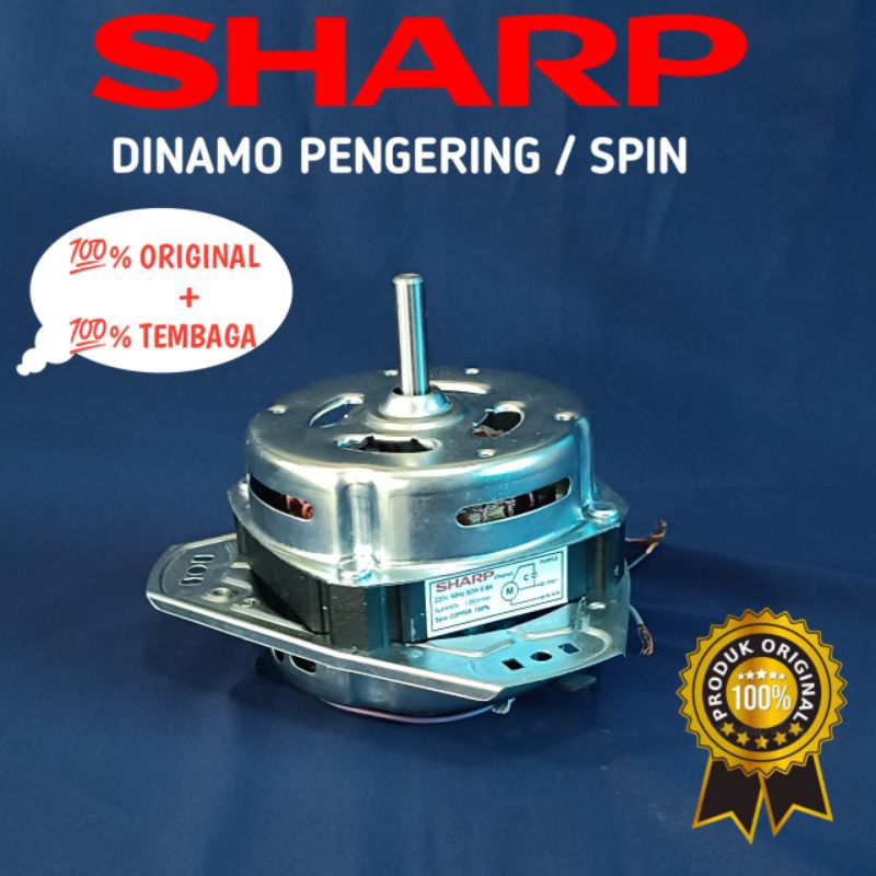 DINAMO PENGERING MESIN CUCI SHARP ORIGINAL 2 TABUNG