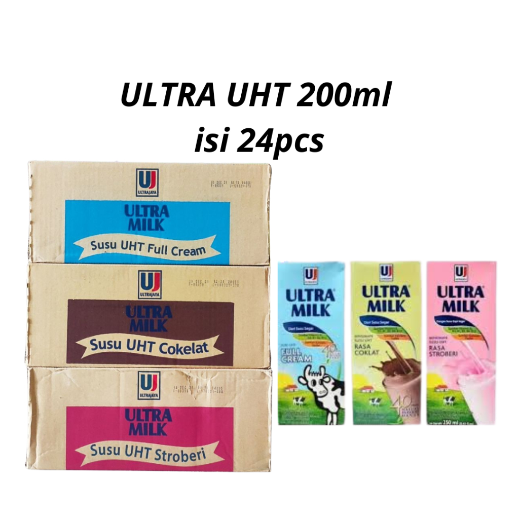 

KARTONAN ULTRA UHT COKLAT/FULL CREAM 200ml KHUSUS GOJEK/INSTANT/SAMEDAY