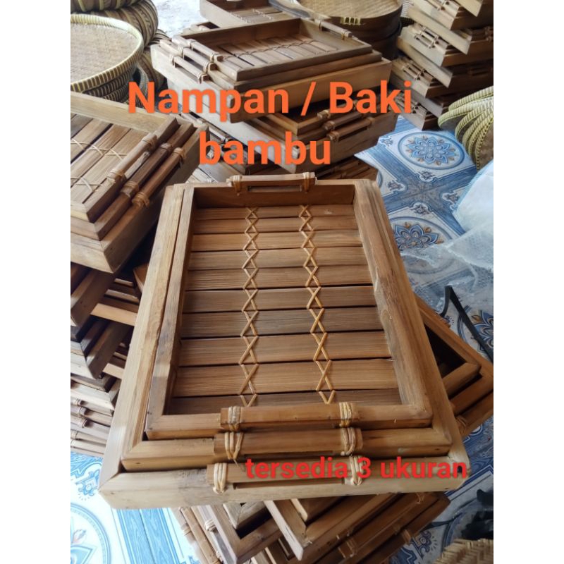 Nampan bambu / baki bambu / nampan jepang