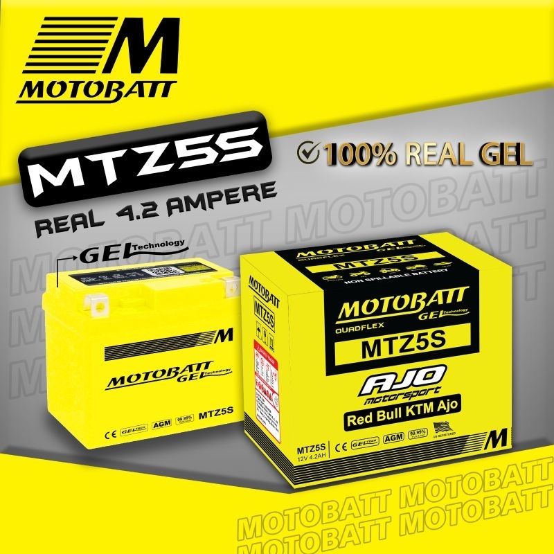 AKI GEL MOTOBATT MTZ5S MOTOR YAMAHA MIO SOUL / MIO M3 / MIO J - MOTOBATT MTZ5S