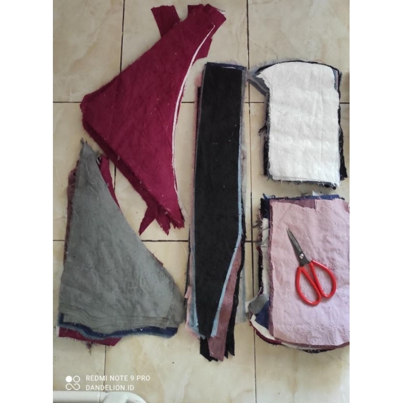 Kain Perca Kecil Kiloan / Perca campur / Perca katjep / Perca batik bali