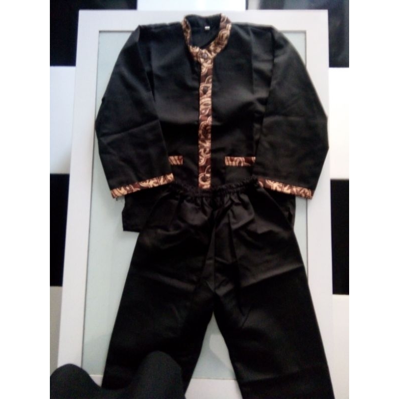 Baju setelan pangsi anak TK SD /Baju pangsi adat sunda/setelan baju pangsi anak TK dan SD