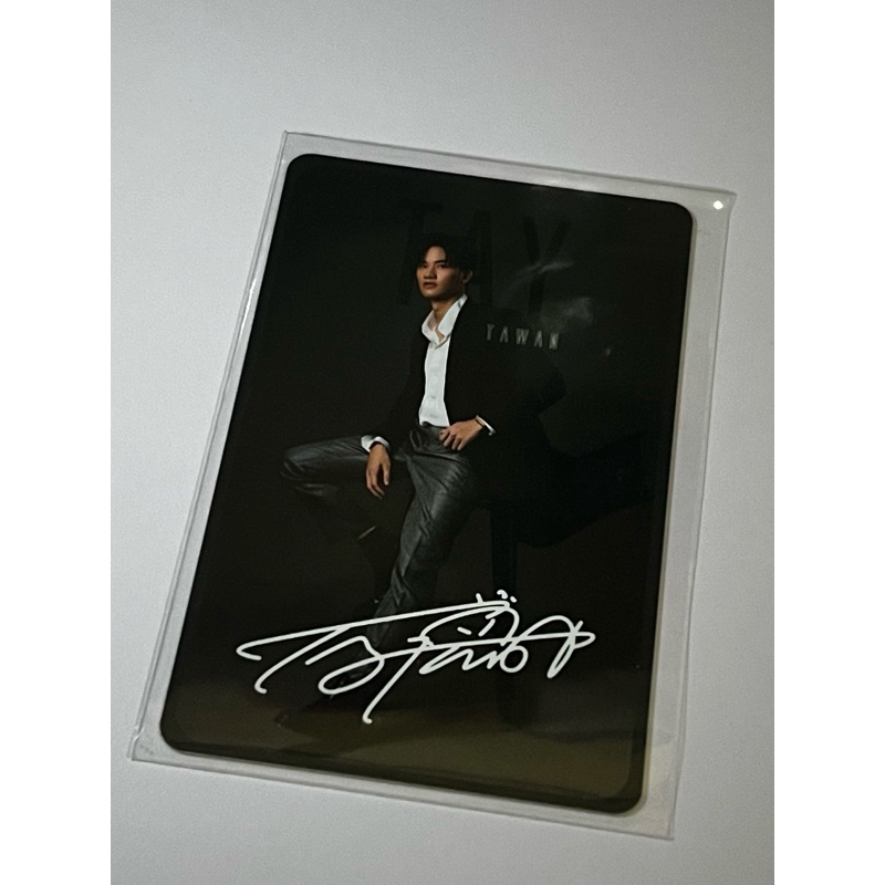 ( READY STOCK ) TAY SIGN TAYNEW SIGNATURE PHOTOCARD GMMTV  OFFICIAL MERCHANDISE PC GMM GRAMMY TAY TA
