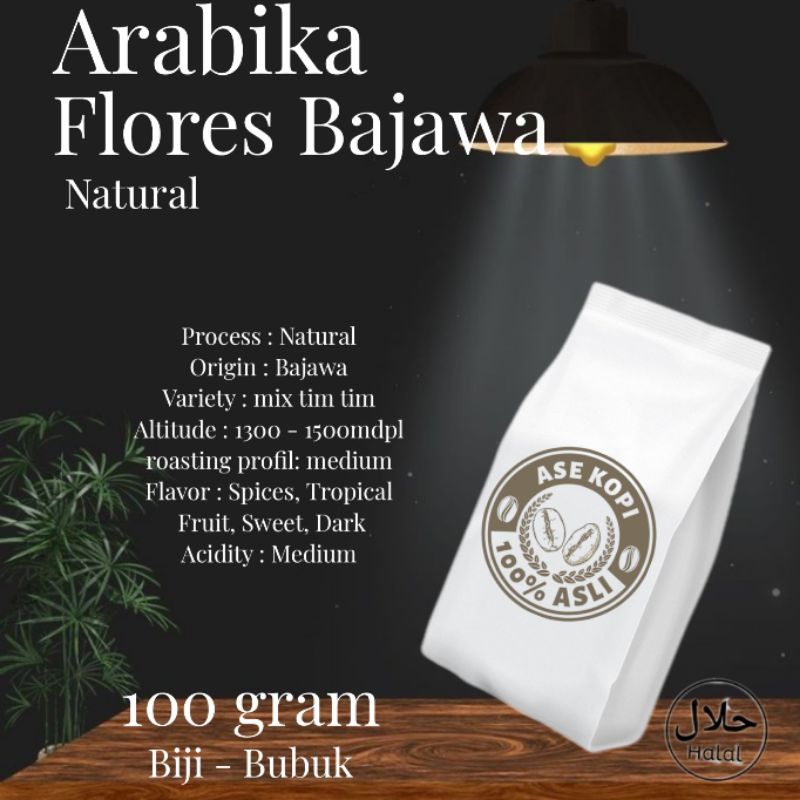 

Termurah - Roasted bean - single origin - bubuk kopi - biji kopi Arabika flores bajawa - Natural