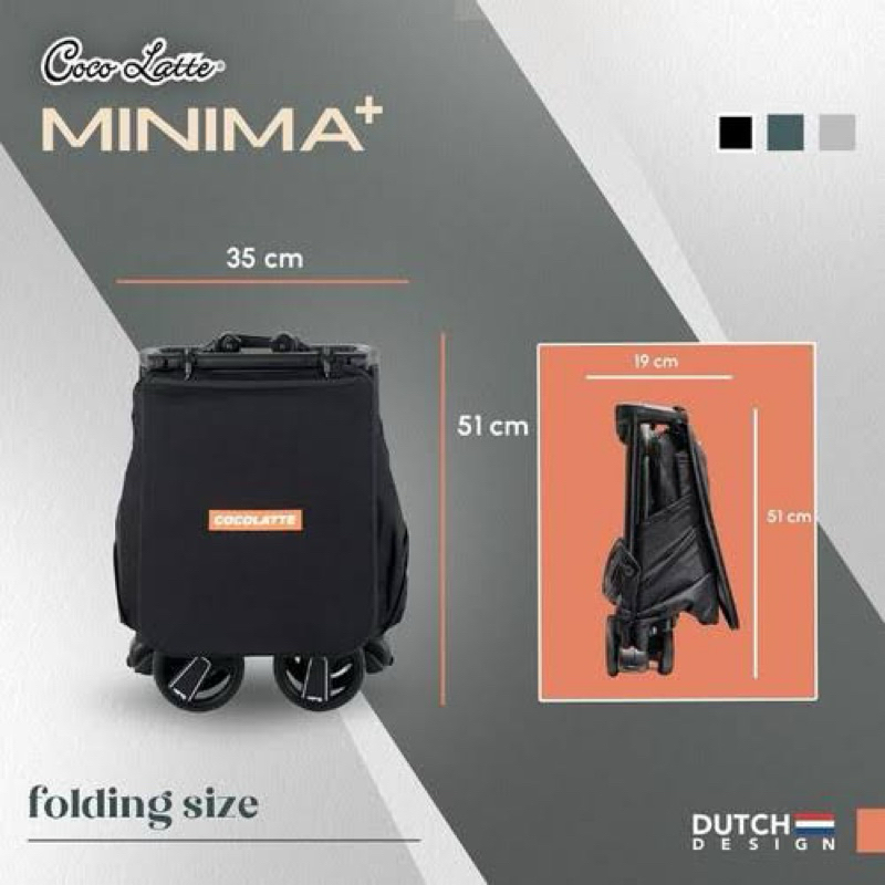 SEWA STROLLER COCOLATTE MINIMA plus black