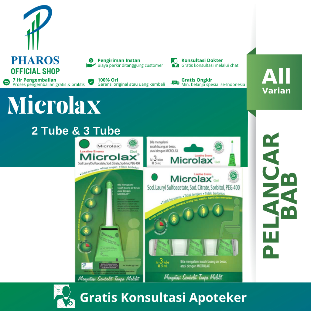 Microlax Gel 1 Tube/ isi 3 Tube - Atasi Sembelit (Susah BAB)